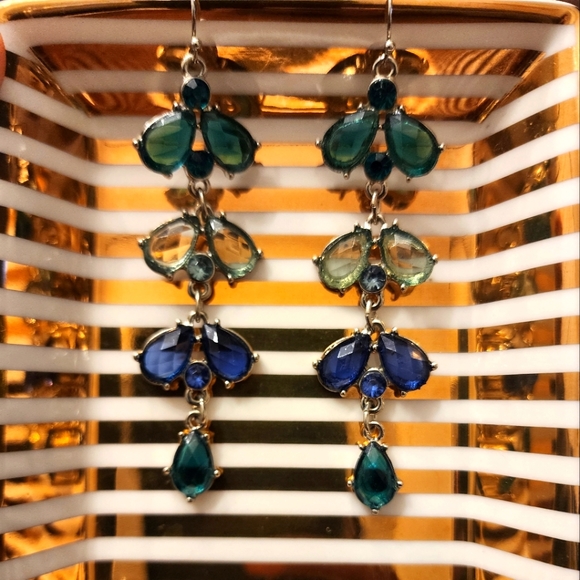 NWT Gemstone Drop Earrings - Picture 2 of 6